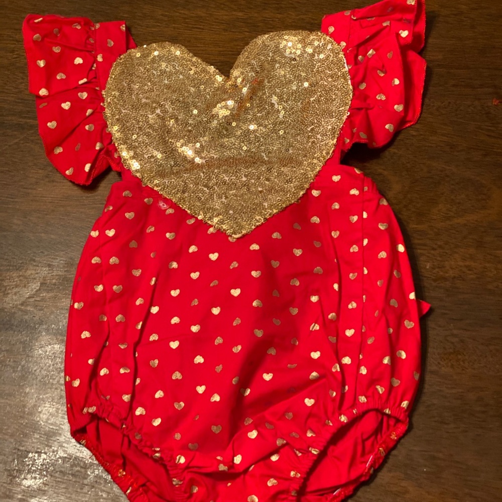 Queen of Hearts Romper